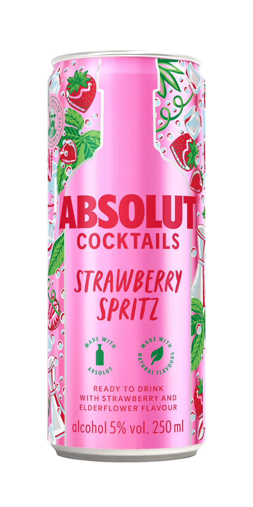 Absolut RTD Cocktail Strawberry Spritz 